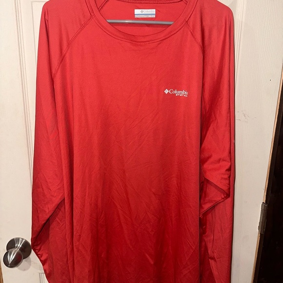 Columbia Crimson Performance Fishing Long Sleeve Shirt - Picture 1 of 2